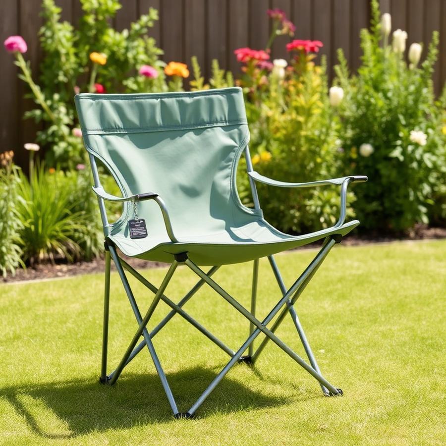Folding Garden Chair in an outdoor setting